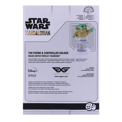 Cable Guys - Star Wars Grogu Seeing Stone Pose Gaming Accessories Holder & Phone Holder for Most Controller (Xbox, PS, Nintendo Switch) & Phone