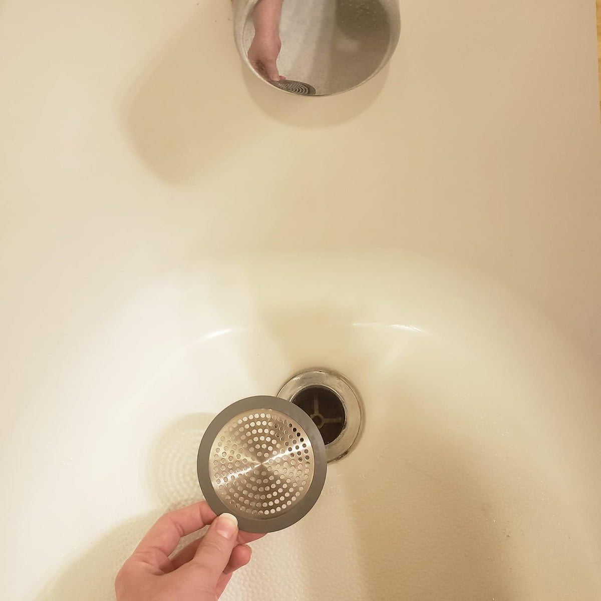 Danco 11040P - Colector de Pelo para Fregadero de baño, Protector de Drenaje de Tina, colador de Fregadero y Tina, Paquete de 2