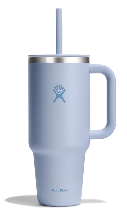 Hydro Flask - Vaso de viaje de 40 onzas con asa, tapa y popote, acero inoxidable aislado en agave tonal - Contemporáneo - surf