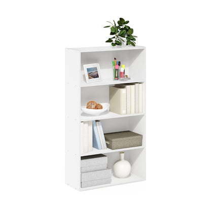 Furinno Pasir Estantería de 4 Niveles, Color Blanco