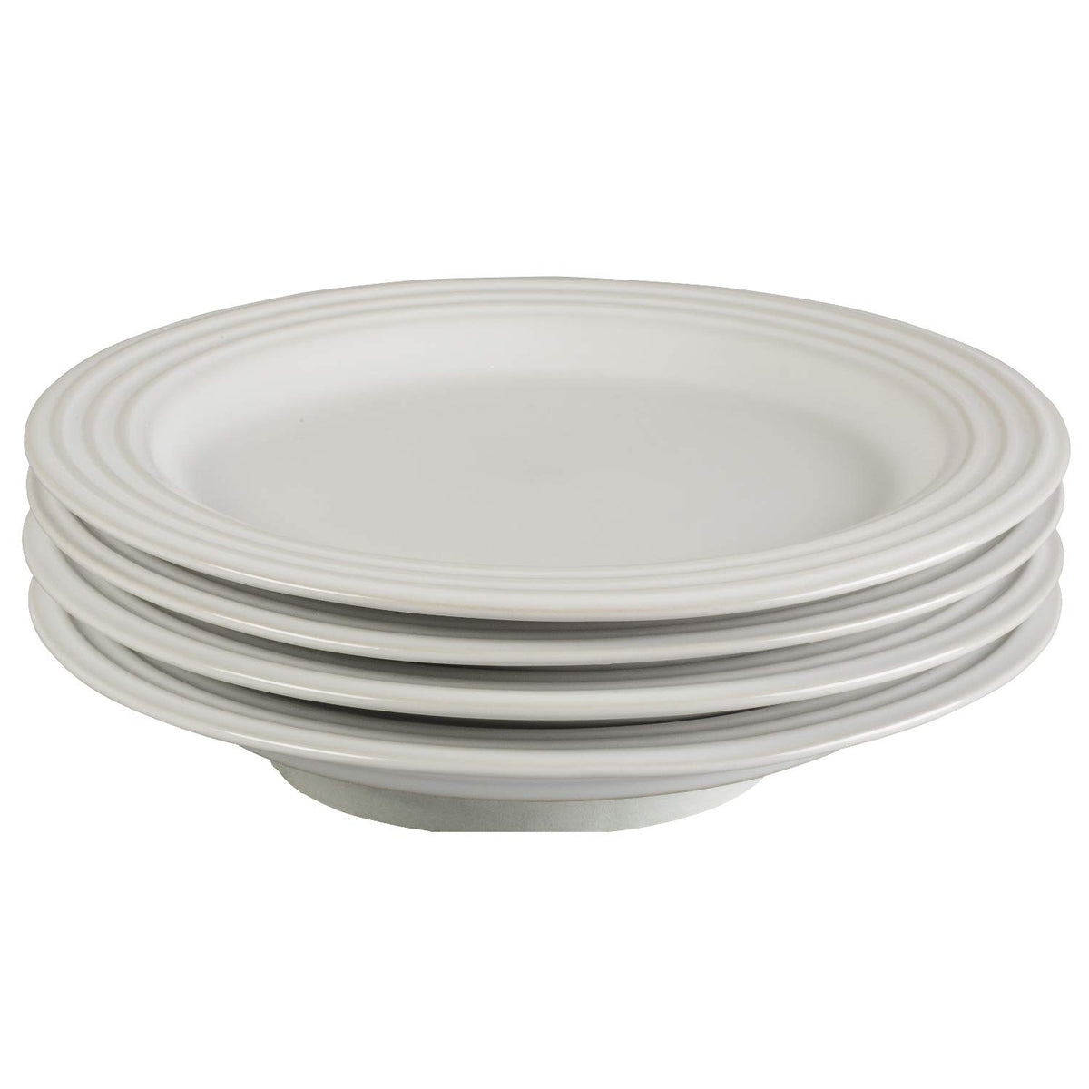 Le Creuset Juego de 4 Platos de Ensalada de Gres 21.5 cm - Blanco