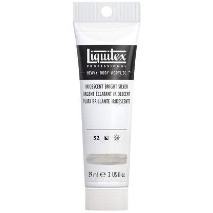 Liquitex Heavy Body pintura acrílica Brilliant Purple 59 ml - Plata (Iridescent Bright Silver 236)