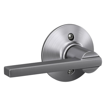 Schlage Latitude Manija para Puerta, Varios Acabados y Funciones - Cromo satinado - Estándar - Maniquí de una cara