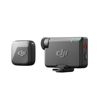 DJI Mic Mini (1 TX + 1 RX), micrófono inalámbrico, superligero, Audio de Alta Calidad, cancelación de Ruido, límite automático, para cámaras/iPhone/Android, Vlogs, Streaming, transmisión a 400 m