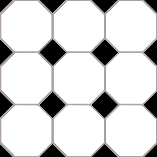 FloorPops Hudson - Azulejos para despegar y pegar, color negro