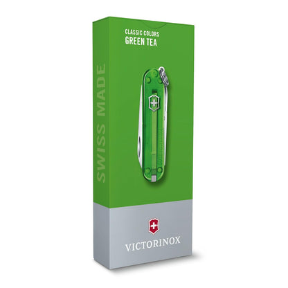 Victorinox Navaja Classic Colors, 7 Usos, Green Tea, 58 mm (0.6223.T41G)