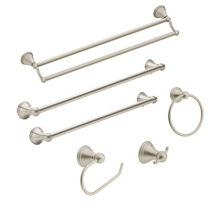 Moen DN8424 Barra para Toalla de Preston Collection 24" (61 cm.) Níquel cepillado 24 pulgadas
