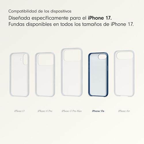 Beats - Funda con MagSafe de para el iPhone 17e, Delgada, Ligera y Resistente con Acabado Mate y Forro de Microfibra – Azul subsuelo