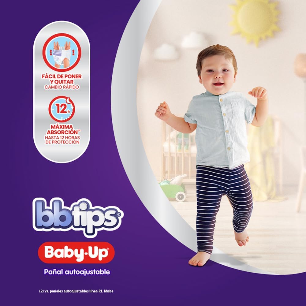 Bbtips Pañal Autoajustable Baby Up XXL T8 160 Piezas