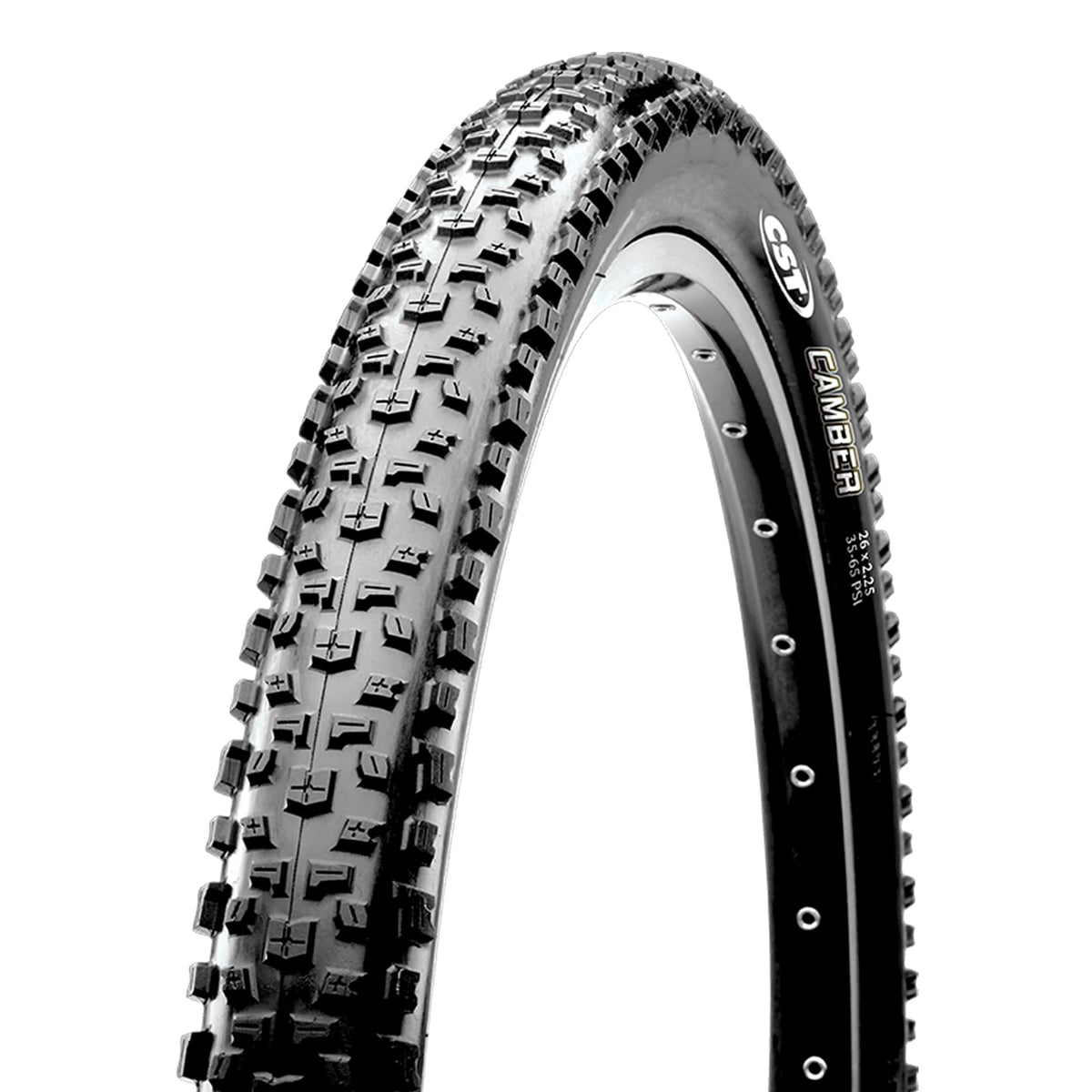CST Llanta MTB 26x2.25 Negra Tubeless Plegable