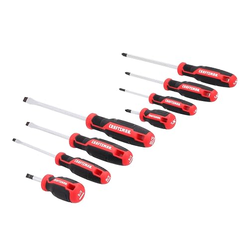 CRAFTSMAN - Juego de destornilladores, 8 unidades, cabeza plana y destornilladores Phillips (CMHT65130)