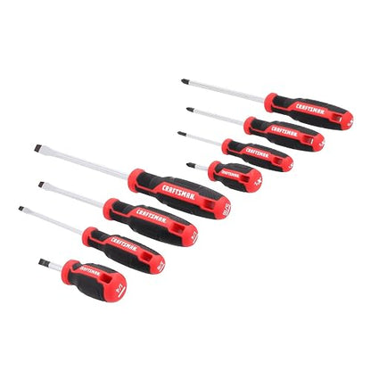 CRAFTSMAN - Juego de destornilladores, 8 unidades, cabeza plana y destornilladores Phillips (CMHT65130)