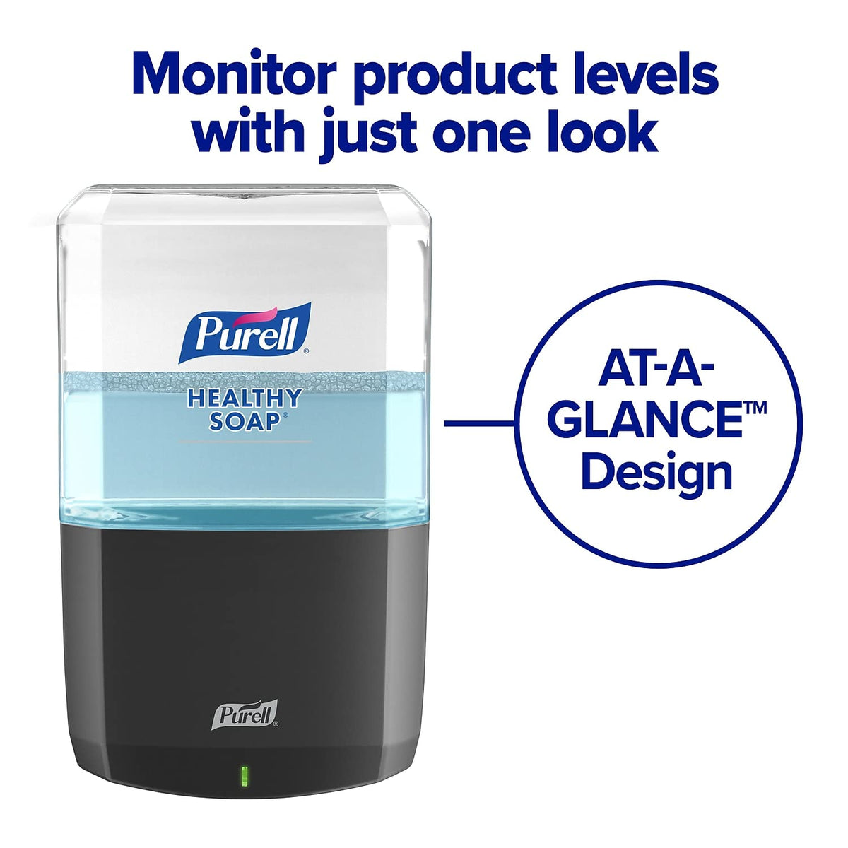 PURELL ES8 Dispensador automático de jabón, Grafito, para 1200 ml PURELL ES8 Healthy Soap (Paquete de 1) - 7734-01 - Fabricado por GOJO, Inc.