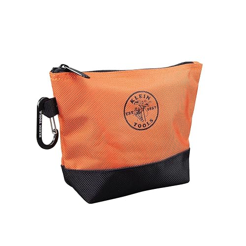Klein Tools 55470 - Bolsas de herramientas con cierre (lona de 34.3 cm), multicolor, paquete de 2 unidades