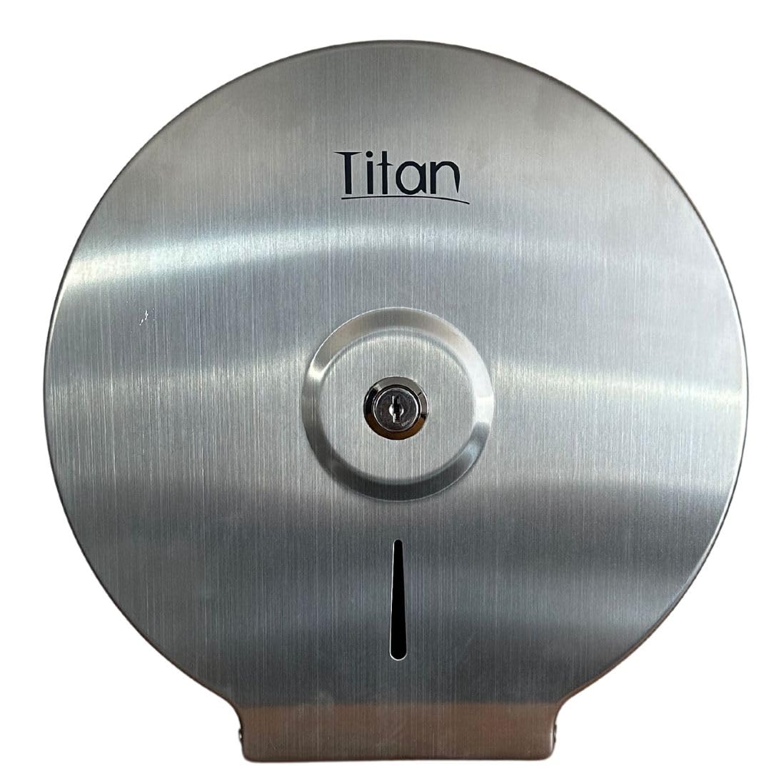 Titán Gustamar Dispensador de Papel Higiénico Institucional G- 118SS, Color Acero Inoxidable