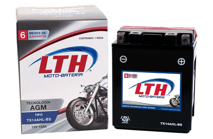 LTH Moto Batería AGM 12V 12Ah Modelo TX14AHL-BS