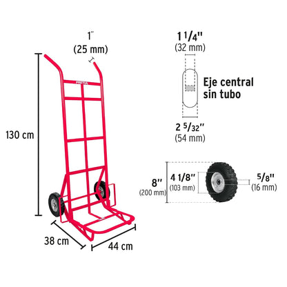 Pretul DIA-300, Diablo de carga de 300 kg, ruedas sólidas, doble balero
