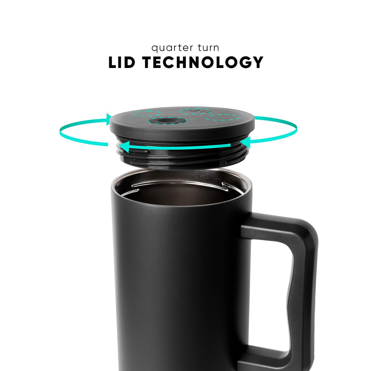 Simple Modern Vaso Térmico con Asa y Popote | Botella de Agua Acero Inoxidable Aislado | Vaso de viaje para café helado | Trek Colección | 890ml | Nantucket Tides