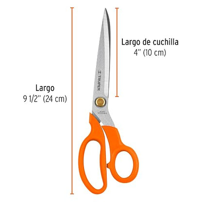 Truper TICO-9, Tijera para costura 9-1/2", acero inoxidable