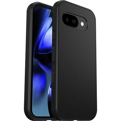 OtterBox Funda Protectora contra caídas para Google Pixel 9a, React Series Probado según el estándar Militar y Protector de Pantalla de Cristal confiable, Color Negro