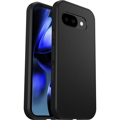 OtterBox Funda Protectora contra caídas para Google Pixel 9a, React Series Probado según el estándar Militar y Protector de Pantalla de Cristal confiable, Color Negro