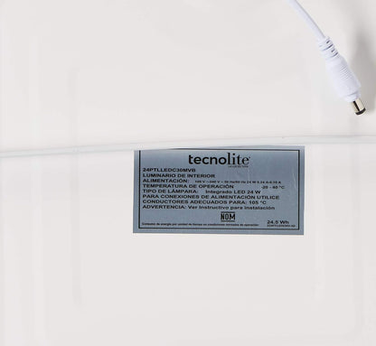 LLUX Lámparas LED Downlight Empotrable Plafón Focos de Techo para Sala, Comedor, Cocina, Cuarto Ahorro de Energía 24 CM CIRKEL TL-6035 (Potencia 35W, Luz Fría 6000K)