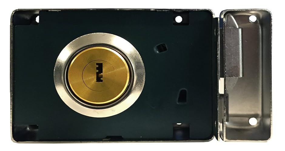 Dexter 6774 Cerradura de Sobreponer (Chapa de Parche) Automática de Llave de Alta Seguridad - Mecanismo de Ganchos