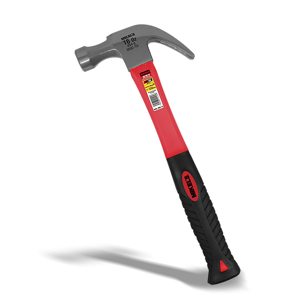 Mikel's MUC-16 Martillo de Uña Curva, Mango de Fibra de Vidrio, 16 oz