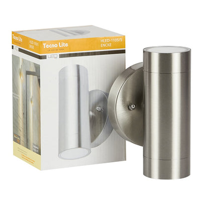 Tecnolite - Lámpara de exterior LED para sobreponer, 9 W, Luz suave cálida