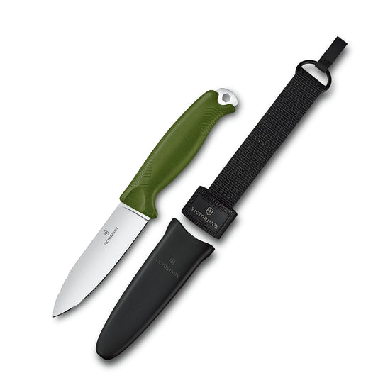 Victorinox Cuchillo Deportivo Venture, Hoja Fija, Verde Olivo