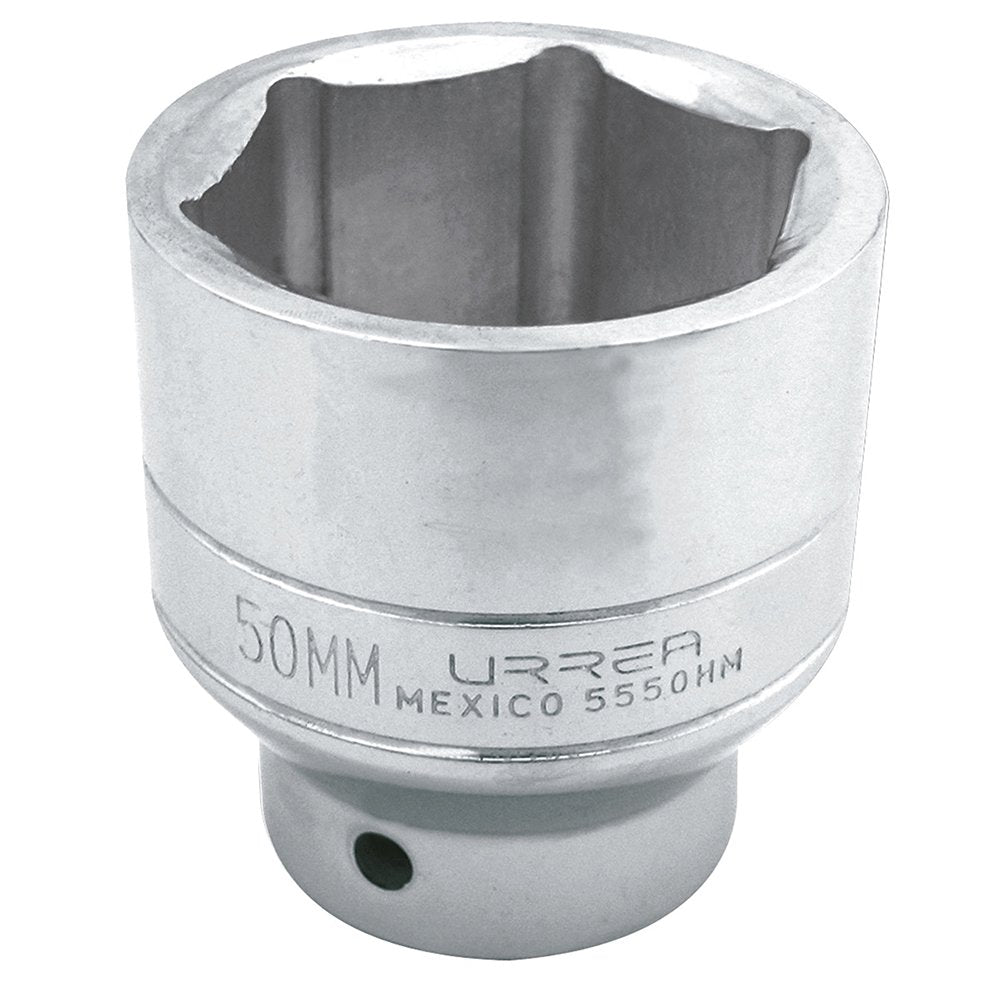 Urrea 5550HM Dado cuadro de 3/4", 6 puntas, métrico, 50 mm - 50 mm - 6 puntas