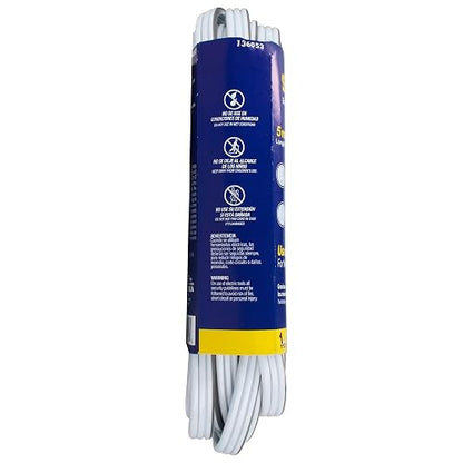 Surtek 136053 Extensión Eléctrica Plana Aterrizada, 5 m