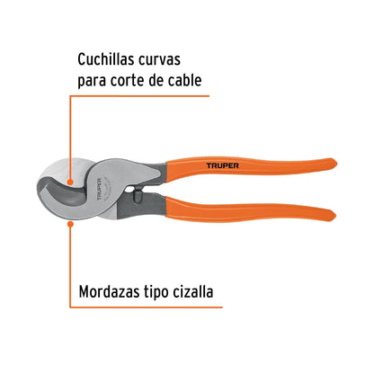 Truper PE-CA-10M Pinza cortador multicable 10"
