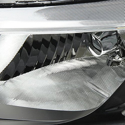 DNA Motoring HL-OH-HC064D-BK-AM Faros Delanteros de Repuesto para Civic Sedán 4 Puertas 06-11, Negro