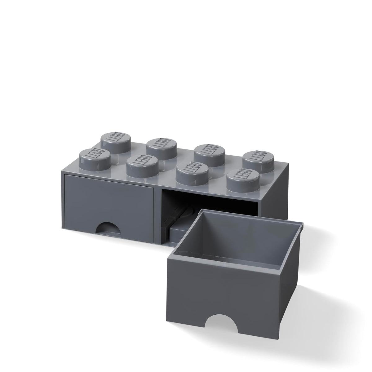 Room Copenhagen, Lego Cajón de Ladrillos – Almacenamiento y decoración apilables – Ladrillo 8, Gris Oscuro
