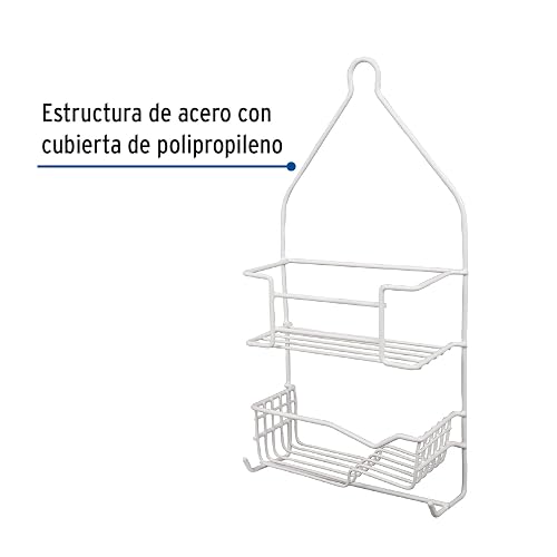 Foset CAN-2RE, Canastilla para regadera, doble, rectangular