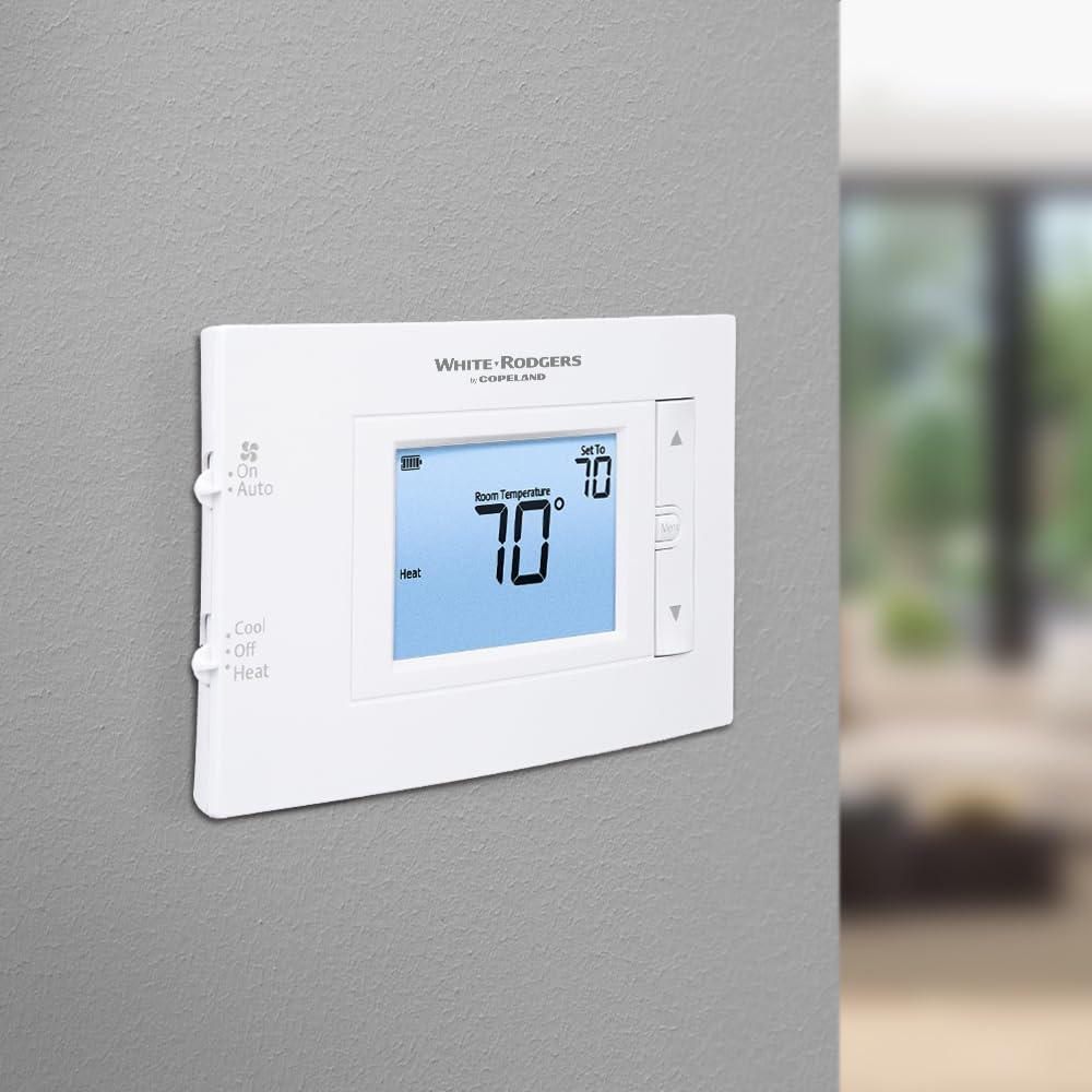 Emerson 1F83C-11NP Termostato Convencional (1H/1C) no programable, Blanco