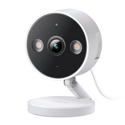 Tapo TP-Link 2K QHD, cámara de Seguridad 2K, Interior y Exterior, Modo IR Invisible, Almacenamiento SD, C120