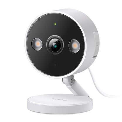 Tapo TP-Link 2K QHD, cámara de Seguridad 2K, Interior y Exterior, Modo IR Invisible, Almacenamiento SD, C120