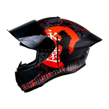 KOV Casco Buster Rider Armour Rojo Deportivo para Moto Pista Certificado Dot