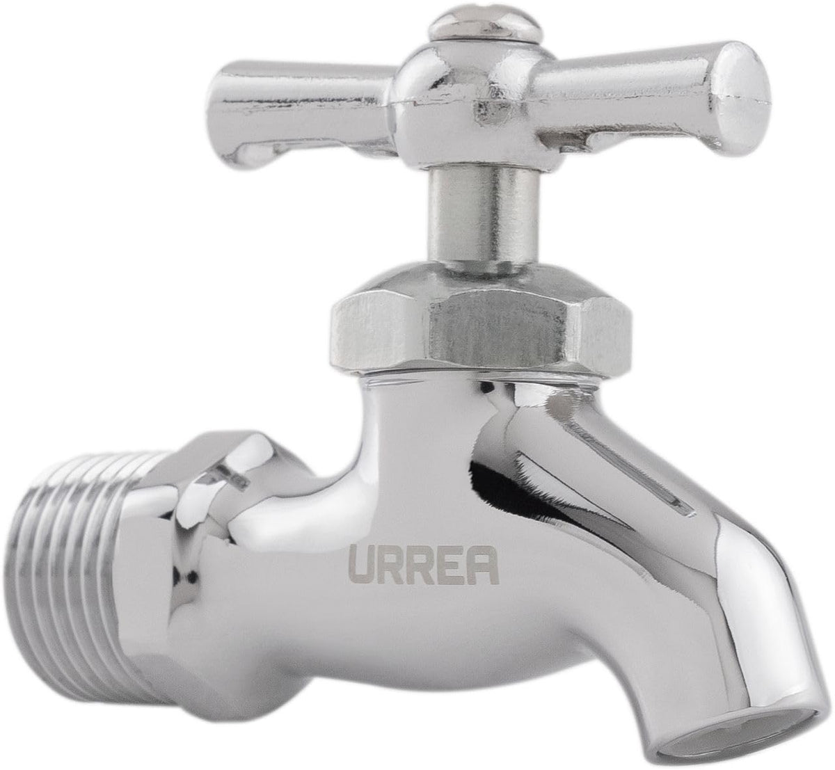 URREA 18CCR Llave de Compresión Cromada sin Hilos, Acabado Cromo