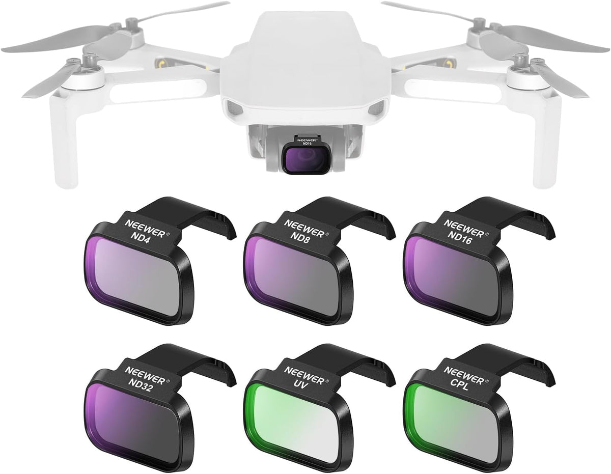 NEEWER Filtros para Drones DJI Mini ND CPL UV - Mini 4K - 6 Packs ND - CPL - UV