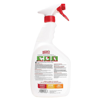 Nature's Miracle - Removedor de manchas y olores para perros, spray enzimático - 946ml - Para orina y otros desechos en alfombras, pisos, muebles y más