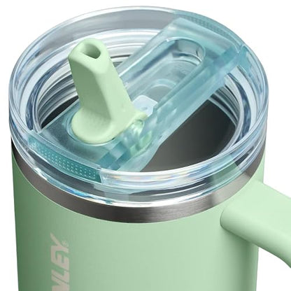 Stanley Quencher ProTour Flip Straw Termo | Pistachio, 1.2 litros, acero inoxidable reciclado, tapa a prueba de fugas