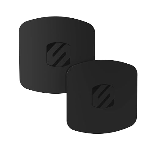 Scosche MPLT44THK2-BP0 MagicMount - Kit de Placa de Metal de Repuesto para teléfono, Placas de Metal Gruesas Extra Fuertes para Soporte magnético para teléfono Celular para Automóvil, Universal con Todos