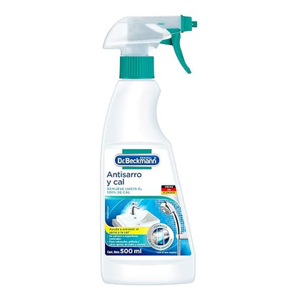 Dr. Beckmann, Antisarro y Cal, para Baño y Cocina, Aroma Cítrico, 500 ml +, Blanqueador Intensivo, Súper Blanco, 1 caja con 6 bolsas de 40 g c/u