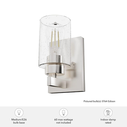 Hunter Fan, Colgante de Pared con 1 Luz, Plateado