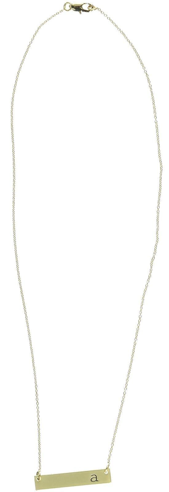 Mud Pie Chelsea - Collar con Inicial para Dama de Honor, 16 Pulgadas, A - A - Mud Pie Chelsea Initial Bar collar, regalo de dama de honor