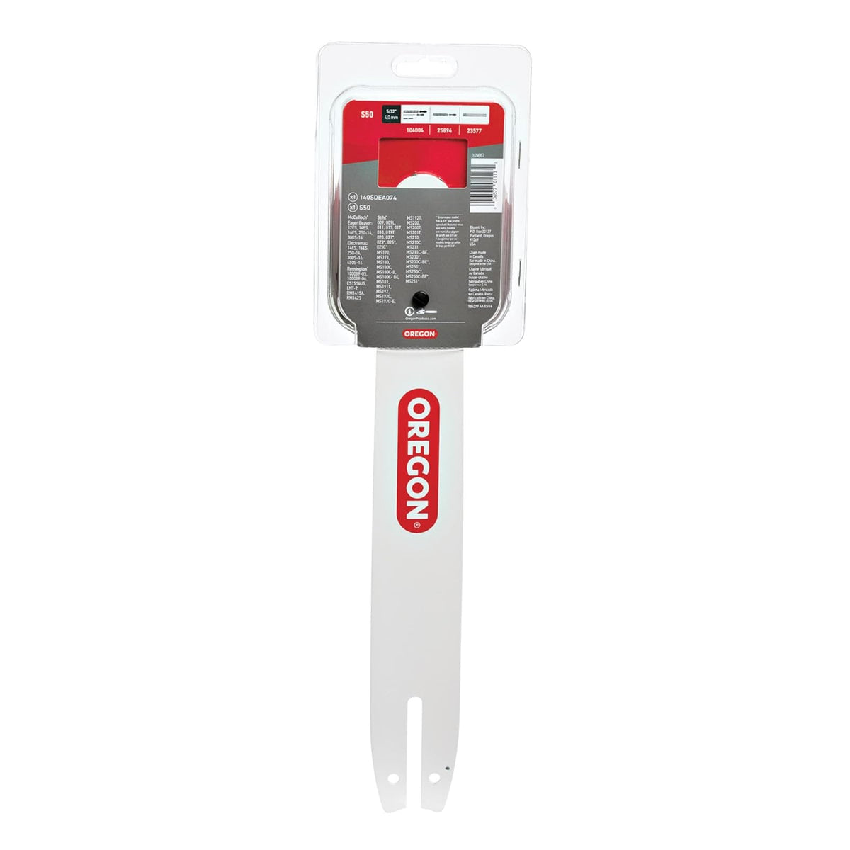 Oregon Barra Y Cadena Advancecut S50 105667 | 14 pulgadas, 50 eslabones, paso 3/8 pulgadas, calibre 0.50