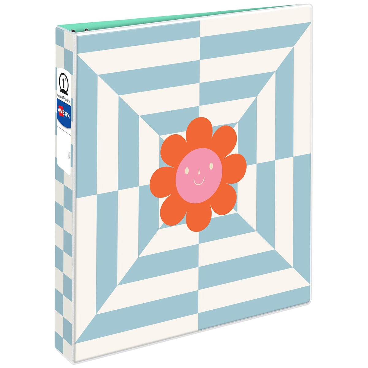 Avery Carpeta de 3 Anillas 1 Pulgada, Colección Retro - Flower Power